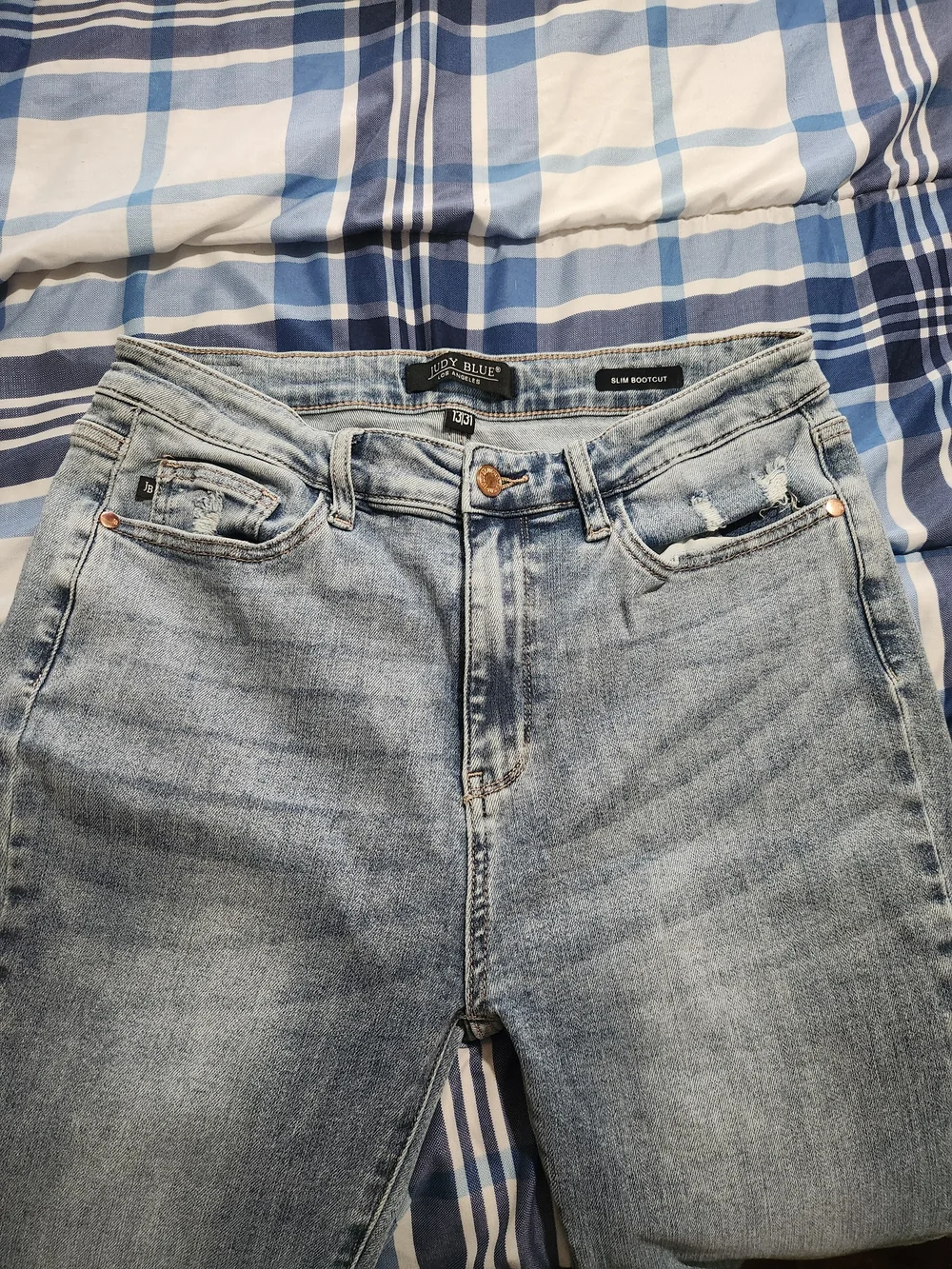Judy Blue Slim Boothcut Light Blue  Jeans